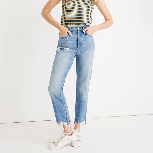 Madewell Classic Straight Jeans in Corrie Wash: Step-Hem Edition 25